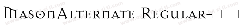 MasonAlternate Regular字体转换
